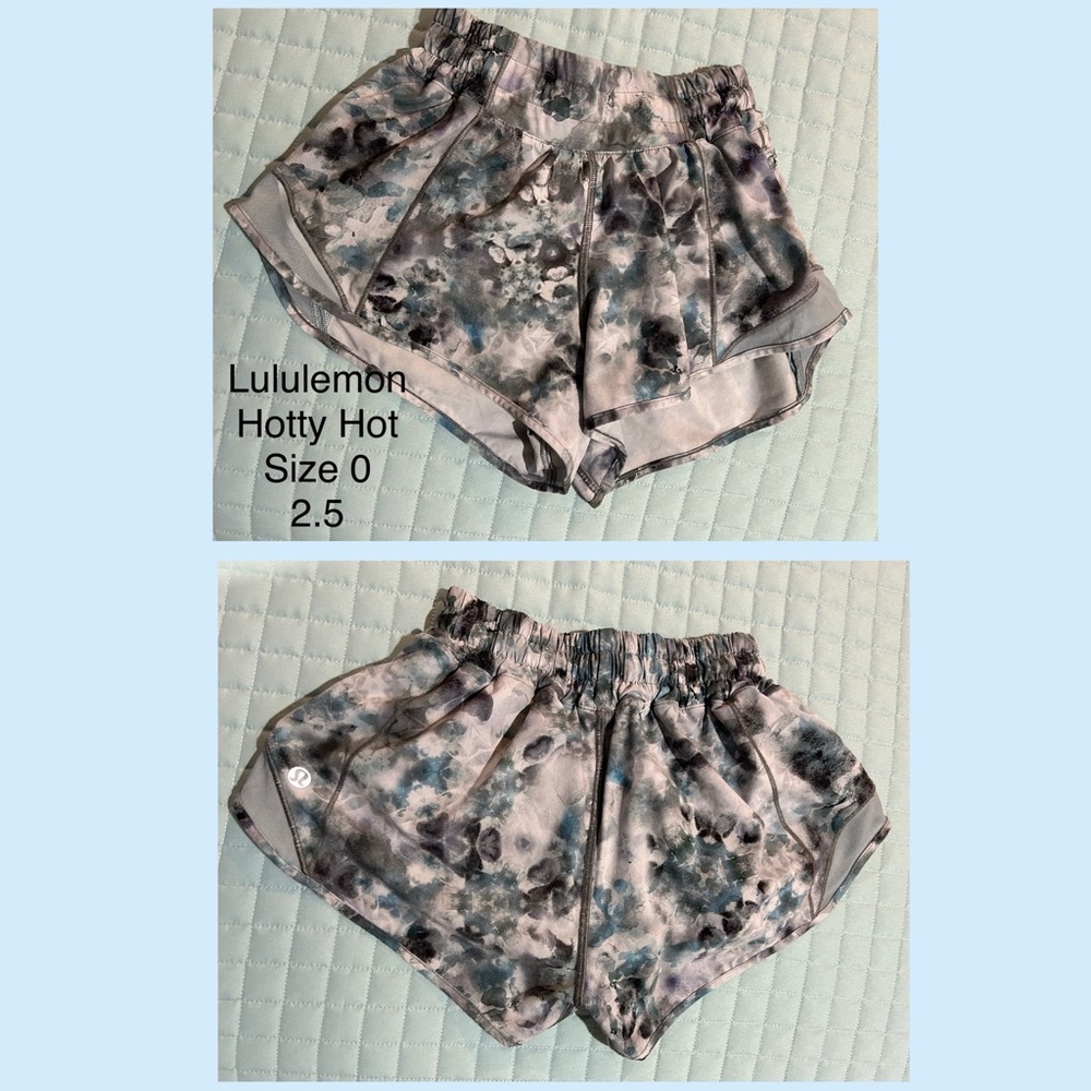 Like New- Lululemon Hotty Hot- Size 0 - 2.5 inch length